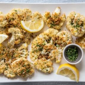 Crispy Parmesan Cauliflower Steaks Recipe