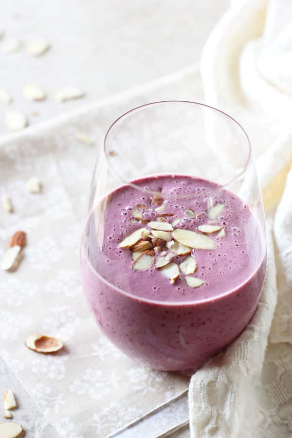 Blackberry Almond Protein Smoothie