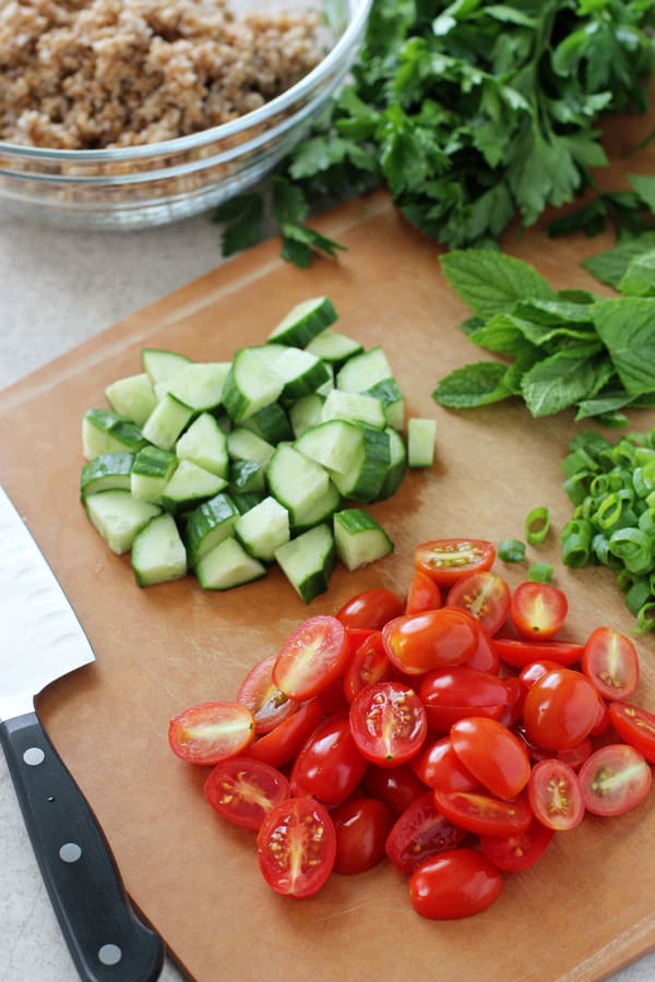 Chickpea Feta Tabbouleh