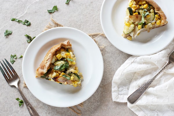 Corn and Zucchini Galette