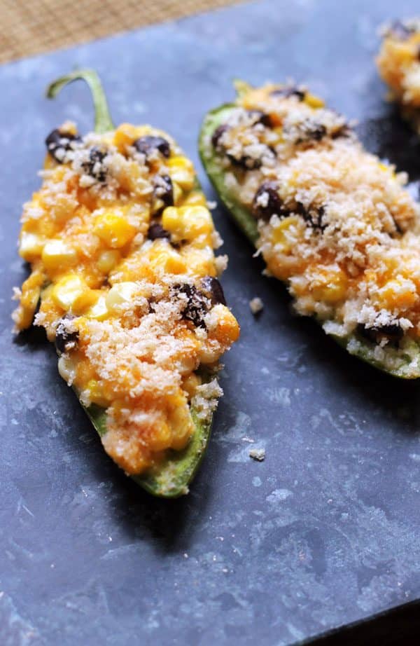 Black Bean Vegetarian Jalapeno Poppers