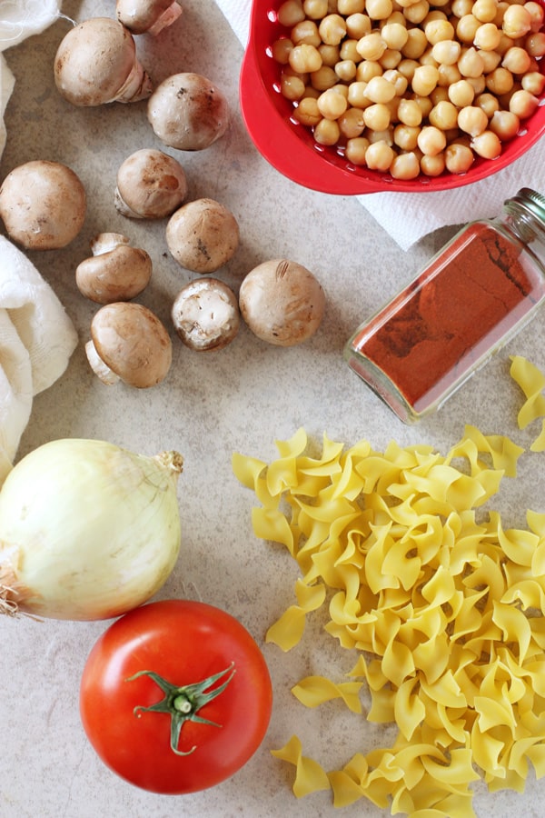 Mushroom Chickpea Paprikash