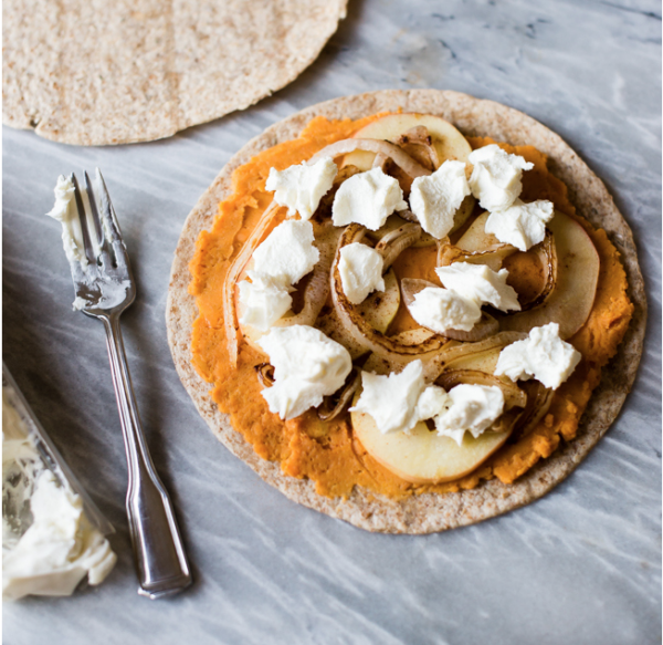 Sweet Potato, Apple and Goat Cheese Quesadilla
