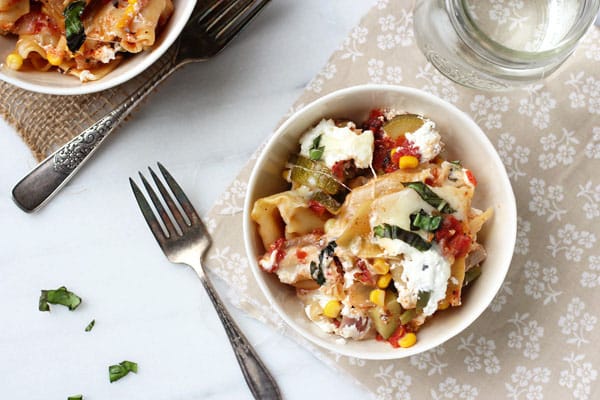 Summer Vegetable Skillet Lasagna