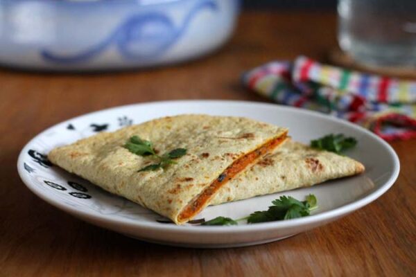 Pumpkin Black Bean Quesadillas