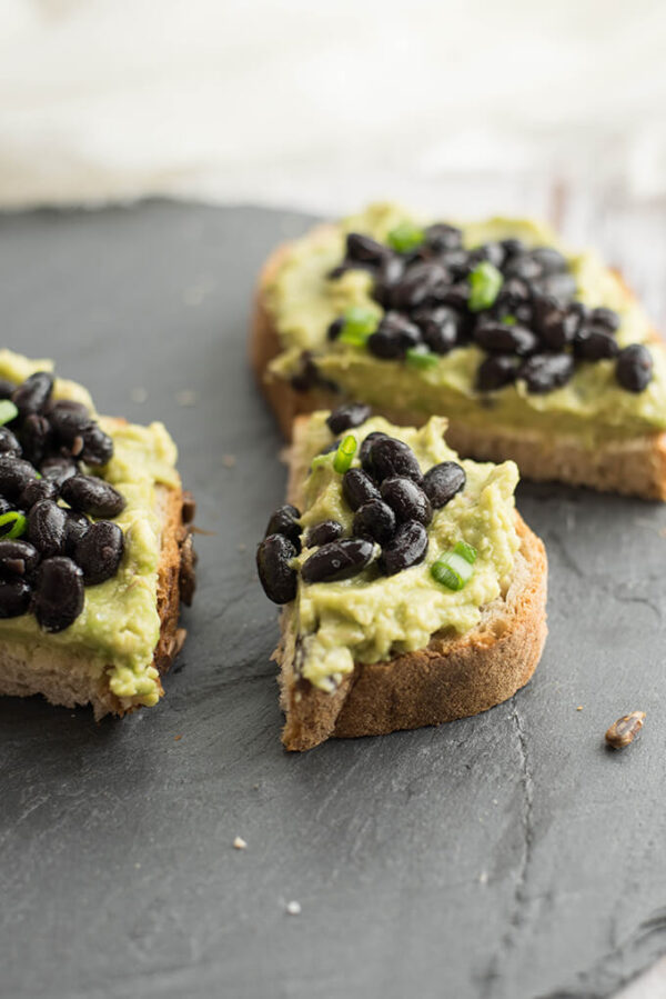 Black Beans and Avocado Toasts