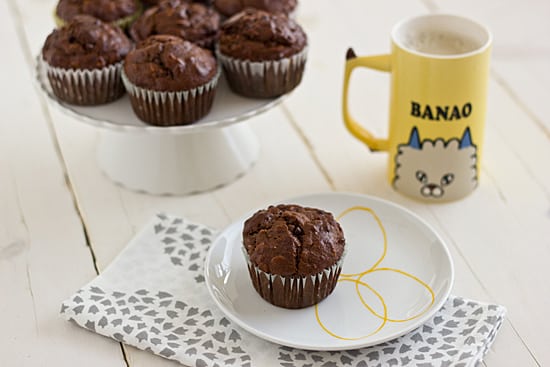 Dark Chocolate Banana Breakfast Muffins