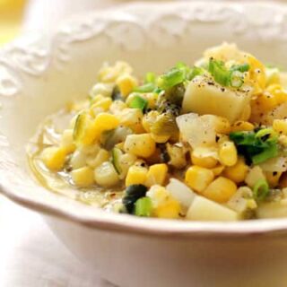 Roasted Poblano Corn Chowder