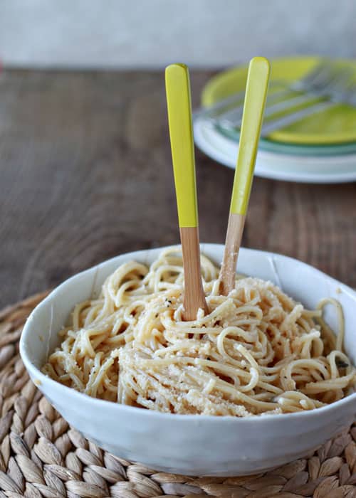 Brown Butter Parmesan Spaghetti