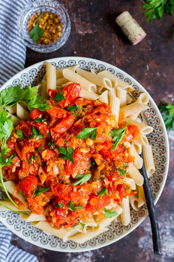 Cherry Tomato Penne Pasta