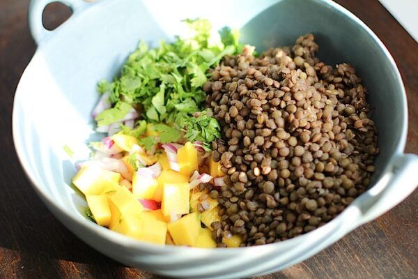 Mango Lentil Salad