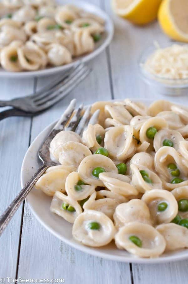 Pale Ale Parmesan Cream Sauce with Orecchiette