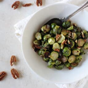 Smoky Maple Chipotle Brussels Sprouts