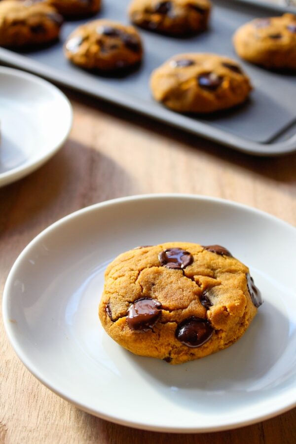 Vegan Chocolate Chip Pumpkin Cookies