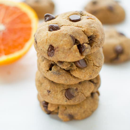 Chewy Chocolate Orange Coconut Oil Cookies