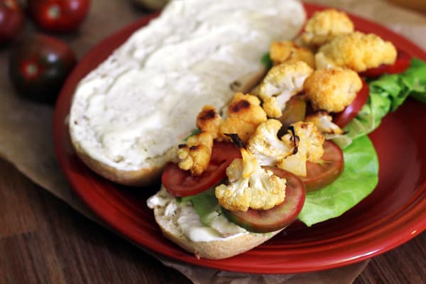 Buffalo Cauliflower Sandwich