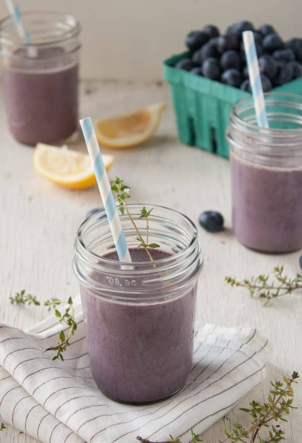 Lemon Thyme Blueberry Smoothie