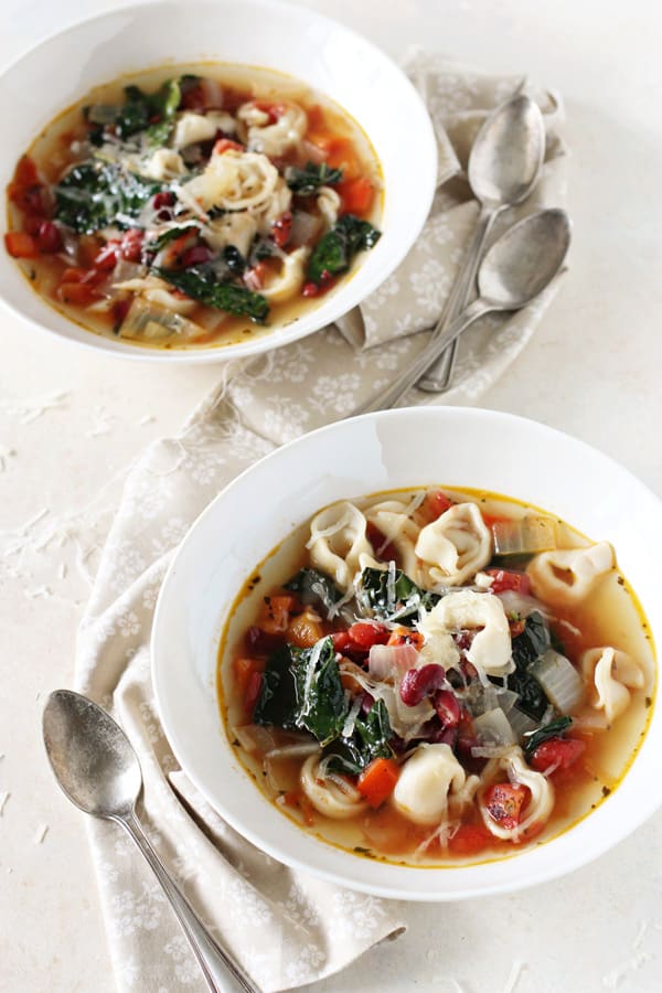 Tortellini and Kale Soup