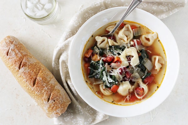 Tortellini and Kale Soup