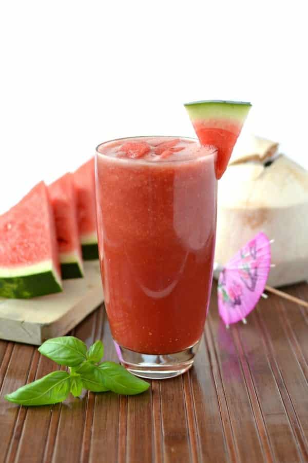 Watermelon Basil Smoothie