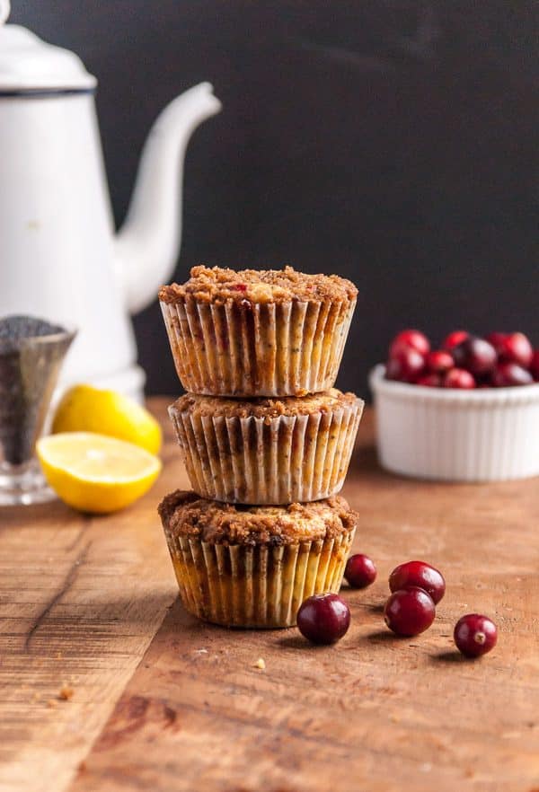 Cranberry Lemon Poppyseed Muffins