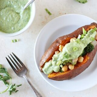 Green Goddess Baked Potatoes