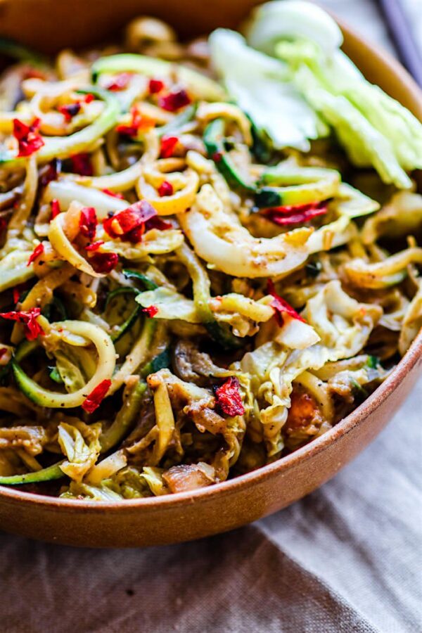 Spiralized Vegetable Stir Fry