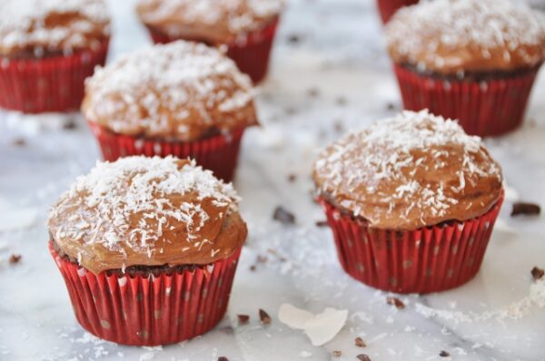 Chocolate Coconut Cupcakes