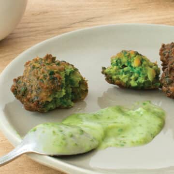 Spinach and Chickpea Spoon Fritters Recipe