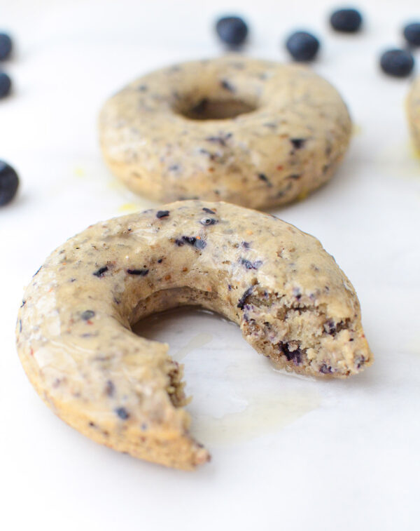 Blueberry Lemon Chia Donuts