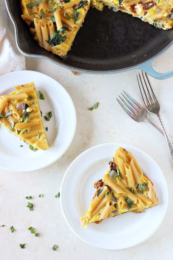 Mediterranean Pasta Frittata