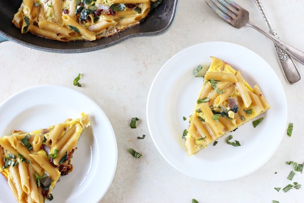 Mediterranean Pasta Frittata