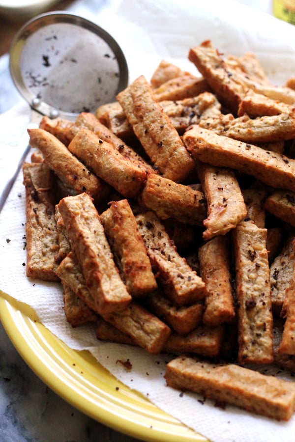 Middle Eastern Spiced Chickpea Fries By OhMyVeggies.com