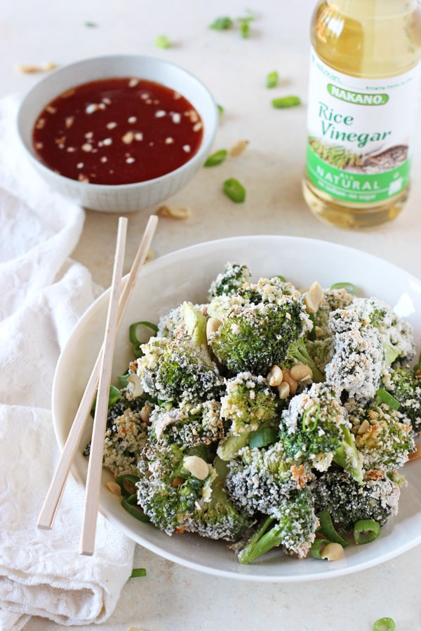 Baked Broccoli Poppers with Honey-Sriracha Dipping Sauce