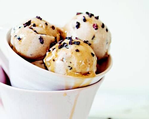 Vegan Roasted Banana Ice Cream - Allergylicious