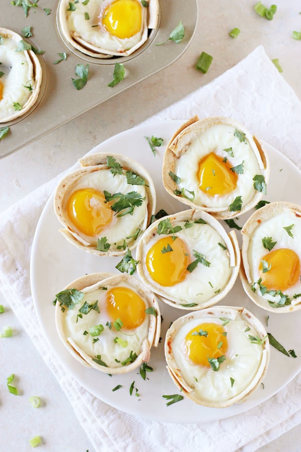 Huevos Rancheros Tortilla Breakfast Cups