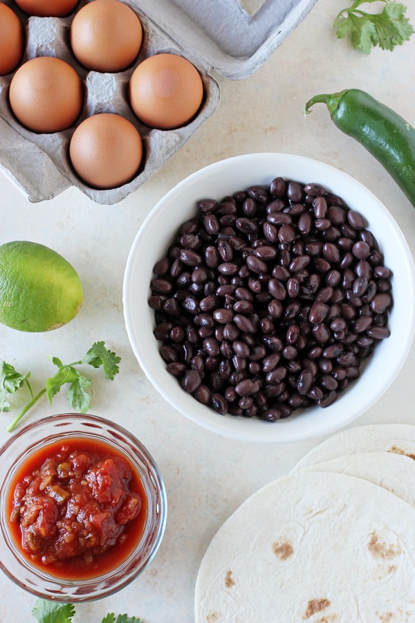 Huevos Rancheros Tortilla Breakfast Cups