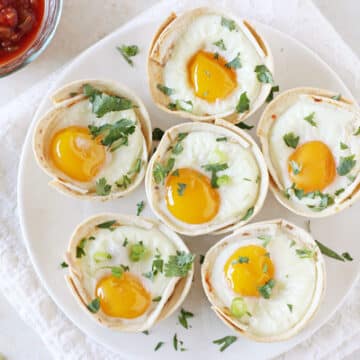 Huevos Rancheros Tortilla Breakfast Cups