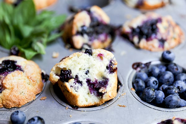 Blueberry-Basil Muffins image