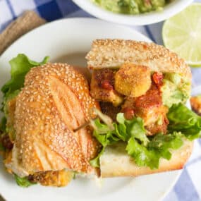 Spicy Cornmeal-Crusted Tofu Sandwiches