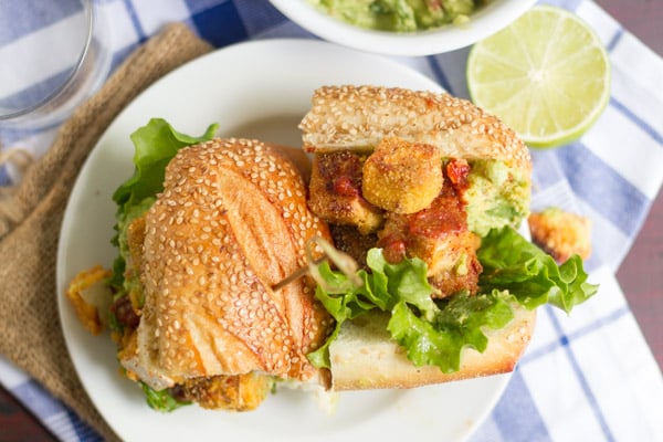 Spicy Cornmeal-Crusted Tofu Sandwiches