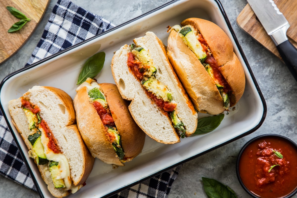 Zucchini Parmesan Sandwiches