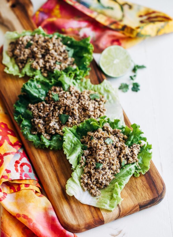 Tofu Larb Lettuce Wraps