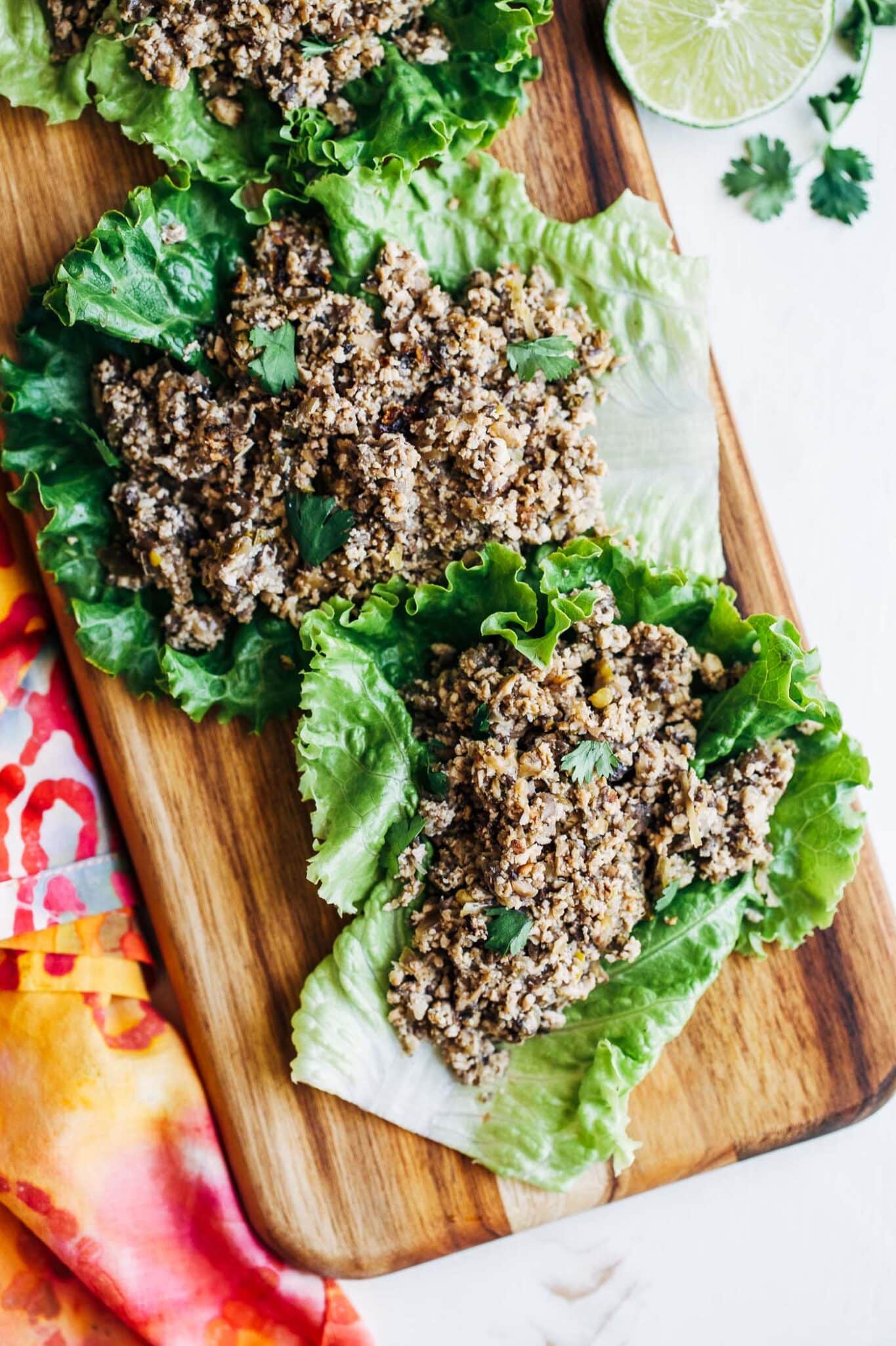 Tofu Larb Lettuce Wraps Oh My Veggies Vegan Friendly