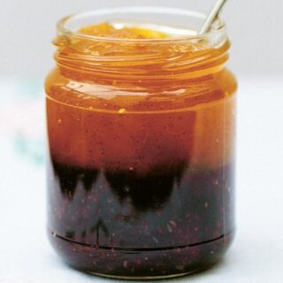Two-Tone Peach and Blackberry Jam Recipe