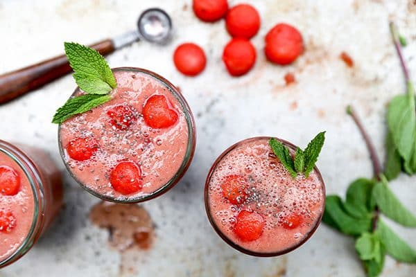 Watermelon-Strawberry Smoothie