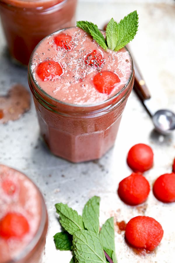 Strawberry Watermelon Smoothie - Cotter Crunch