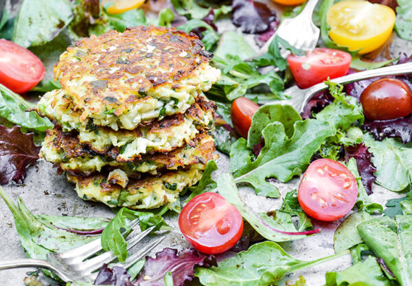 Cauliflower Apple Fritters