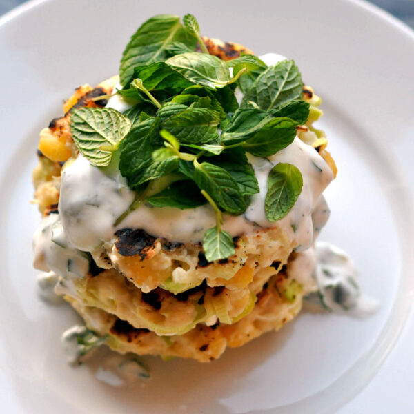 Corn Leek Fritters