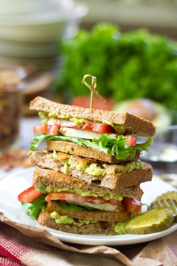 Vegan Club Sandwiches From OhMyVeggies.com